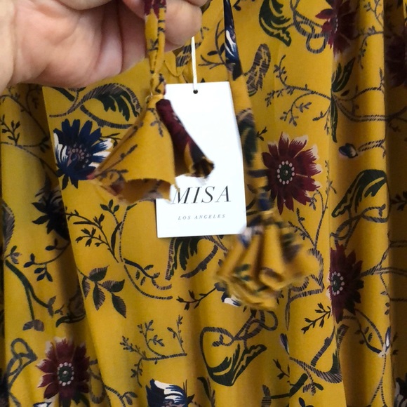 NWT Misa violet bubble sleeve dress - Picture 8 of 8